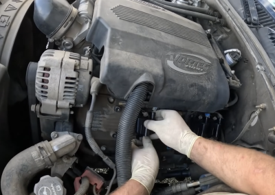 this image shows car diagnostics and repair in Louisville, KY